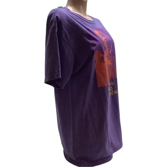 John Carpenters Halloween Purple Tee Size Medium Preloved - Picture 3 of 5